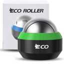 iECO Cold Massage Roller Ball - Ice Roller Ball for Muscles Deep Tissue, Cold & Heat Therapy, Plantar Fasciitis Roller (3.15 Inch, Black+green)