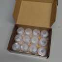 12 Pack Flameless Tea Lights Candles Battery Operated, Crystal Led Tealight Candles,Votive Electric Fake Candles for Valentines Wedding Diwali Christmas Decorations