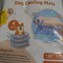LOOBANI Dog Cooling Mat for Medium Dogs 36"x23"- Cooling Pad for Dog, Cool Blanket for Dogs Machine Washable, Pet Cool Mat for Indoor, Outdoor, Couches, Crates, Car Seats for Trips (Grey, 36"x23")