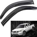 Window Visors Rain Guards Deflector 92436 2 pcs Set Fit for 05-20 Nissan Frontier King Cab/Extended Cab-Window Deflector Visors Vent Sun Rain Guard Shade