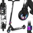 Pro Trick Scooter, Entry Level Stunt Scooters for Kids Ages 6 Years and Up, Aluminum and Lightweight Complete BMX Freestyle Scooter for Beginners