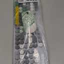 Wireless Keyboard Mouse Combo, Full Size Colorful Round Keycaps Bluetooth Keyboard with Numeric Keypad, Silent 2.4GHz Mouse, Typewriter Computer Keyboard and Mouse Set for Laptop, PC, Windows (Gray)