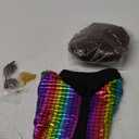 70s Outfits for Boys Disco Costume Kids Halloween Party Dress Up (8-10 Years, Multicolor)
