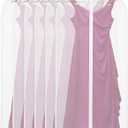 Simple Houseware 60-Inch Clear Garment Bags with Zipper for Suits, Dresses, Costumes, Uniforms - 6 Pack (6 Pack - 60")