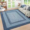 RUGSREAL 9x12 Living Room Rug Large Bedroom Washable Rug Non Slip