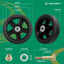 HQPASFY 8 Inch Lawn Mower Wheels 2 Pack 8" Push Lawn Mower Wheels with Bolts & Nuts kits Fits Most Standard Push Lawn Mowers Garden Trucks Garden Carts Generator Hand Trucks Lawn Tractors (8"x1.75")