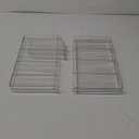 Lifewit Stackable Water Bottle Organizer for Cabinet, Plastic Bottle Holder Fits Bottles & Tumblers up to 3.8" Diameter, Pantry, Countertop & Fridge, 2 Tier Holds 8 Bottles