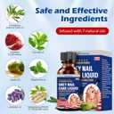 Multi-Purpose Nail Repair, Nail Solution with Tea Tree Oil for Discolored and Damaged NailsPlant Drops for Nails CareDiscolored and Damaged Nails 