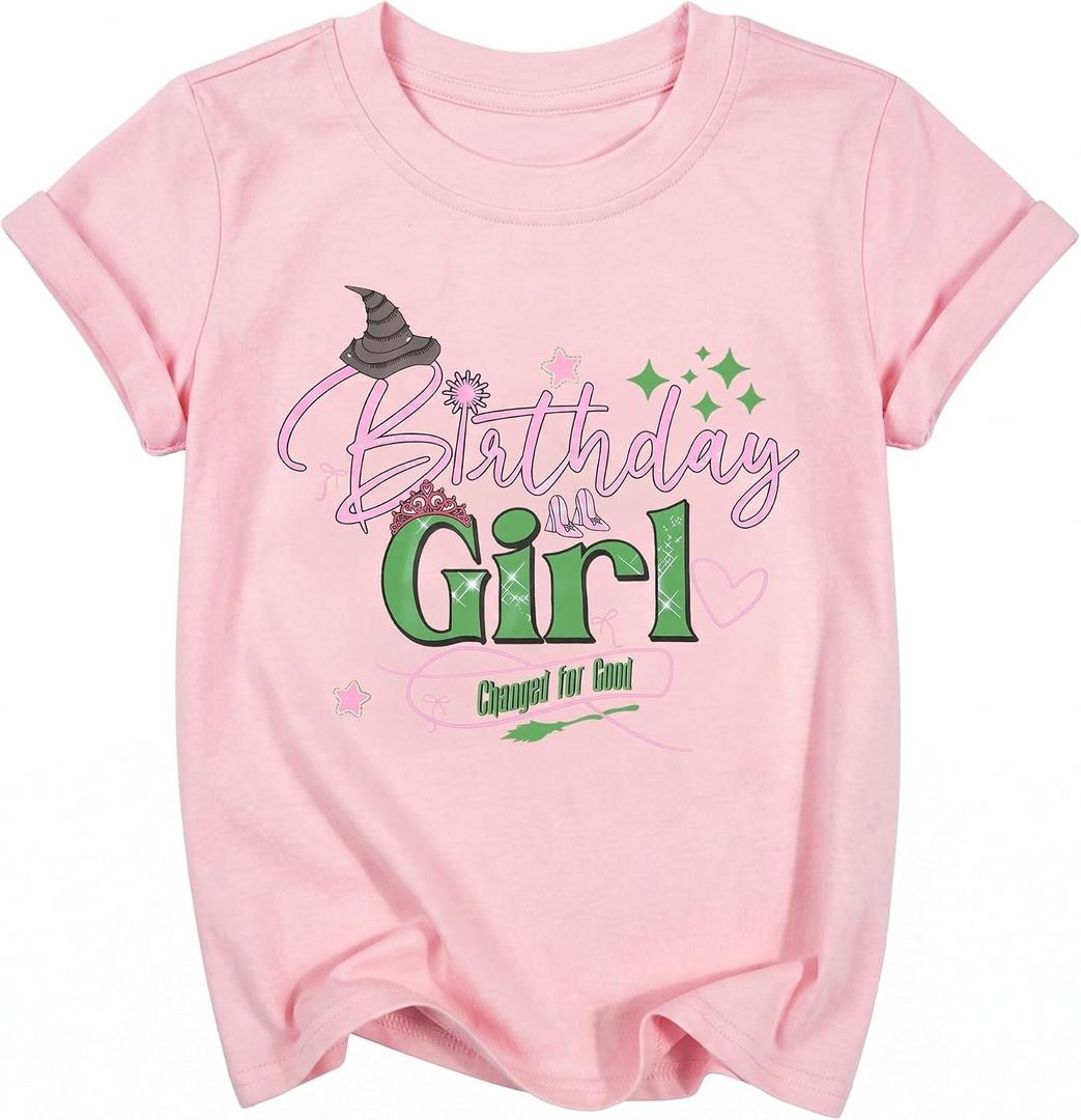 LOTUCY Birthday Girl Outfit for Kids Its Me Hi Im The Birthday Girl Shirt | Birthday Party TopsToddler Kid Girls Tie Dye T-Shirt B-Day Gifts (Pink)