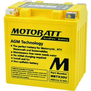 MotoBatt Db Electrical MBTX30U Battery Compatible With/Replacement For Motobatt Battery 4.7Ah, One Size