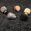 10 Pack Champagne Bronze Round Brushed Aluminum Cabinet Knobs (1.1 x 1 x 0.78 inches, 10 Count)