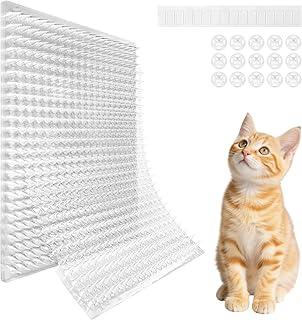 Mardili 12 Packs Scat Mat for Cats,Cat Spike Mat with 13X16 inches,Cat Repellent Mat Deterrent Indoor& Outdoor,Training Pads Keep Cats and Dogs Off Couch, Bed