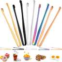 5 Pcs Egg Chalaza Removal Tool, 6 Inch Stainless Steel Eggs Separators for Yolk, Multipurpose Egg Membrane Chalaza Removal Tool Kitchen Tongs for Cooking Cake Bakers Pastry Chefs