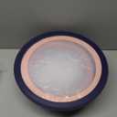 COOK WITH COLOR Mixing Bowls with TPR Lids - 12 Piece Plastic Nesting Bowls Set includes 6 Prep Bowls and 6 Lids, Microwave Safe Mixing Bowl Set (Multicolored Set with Large Blue Bowl)