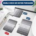 OLANLY Bathroom Rugs Sets 3 Piece, Soft Absorbent Microfiber Bath Mats and U-Shaped Contour Toilet Rug, Machine Wash Dry, Plush Shaggy Bath Mat Set for Bathroom (30"x20"+24"x16"+24"x20", Grey)