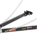 VEVOR Tow Bar, 5500 lbs Towing Capacity with Chains, Powder-Coating Alloy Steel Bumper-Mounted Universal Towing Bar, Coupler Fits 2-Inch Ball Hitch, 39.4-Inch Opening Width, for RV Car Trailer Truck