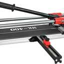 16 inch Double Guide Rails Manual Tile Cutting Machine Wide Aluminum Bottom Plate Ceramic Porcelain Floor Tile Cutter Heavy Duty 400mm/40cm R2818T040