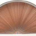 Redi Shade No Tools Original Arch Light Filtering Cellular Fabric Shade Natural, 72" W x 36" H