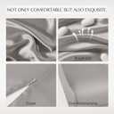 THXSILK 19 Momme 100% Mulberry Silk Pillowcase for Contour Memory Foam Pillow, Contour Pillow Case Cover, Cervical Pillow Case, Pack of 1(Grey, 21"x14.5"x4.9"/4.2")