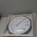 Taylor Big and Bold Wall Thermometer, Indoor Outdoor Thermometer, Wireless Thermometer with Easy to Read Numbers for Patio, Pool, and Indoor Areas, 13.25-inch, Black