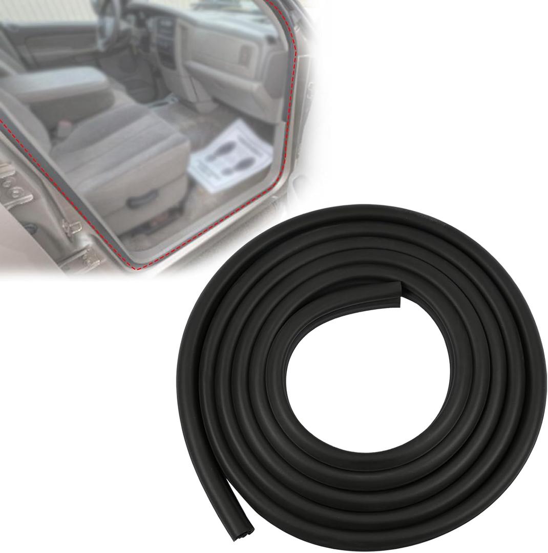 1PC Front Door Seal Left/Right Side Crew Cab Fit for Dodge Ram 1500 2002-2008/Ram 2500 2003-2009/Ram 3500 2003-2010 Replace 55277294AA Door Weatherstrip Seal Front Door Opening Weather Strip