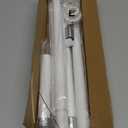 Shower Curtain Rod, 1" Diameter Heavy Duty Tension Shower Rod, Non Slip Adjustable 28-74 inch No Drill Shower Curtain Rods Spring Tension For Bathroom, Shower Stall, No Rust, White