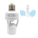 Motion Sensor Light Socket E26 Edison Screw in Adapter for Automatic Light Control, Easy Install and Adjustable Duration Ideal for Outdoor Indoor Garage Light, for Basement (1PCS)