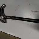 Walking Cane for Men & Women & Seniors - 36.5 Inch Heavy Duty 500+ lbs Capacity, Skull Ergonomic Handle, Decorative & Ornate Design, Gothic & Goth Elegant Black & Silver Artistry, Metal Cane