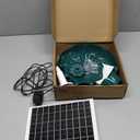 AISITIN 6.5W Solar Bird Bath Fountain with 3 Tiered Bird Bath Upgraded 2025, DIY Detachable Solar Water Fountain Pump with Fixed Equipment for Garden Decoration, Outdoor Bird Feeder and Waterfall (Deep Green)
