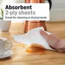 Amazon Basics 2-Ply White Adapt-a-Size Kitchen Paper Towels, Absorbent, Thick, Individually Wrapped, 140 Towels per Roll (30 Rolls), 4200 Count (Previouly AmazonCommercial), 1 pack