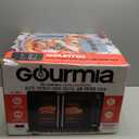 Gourmia Toaster Oven Air Fryer Combo 17 cooking presets 1700W french door digital air fryer oven 24L capacity accessories, convection rack, baking pan tray recipe book GTF7460,Large,Black