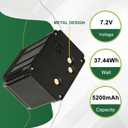 EM9 Battery for actacam Defend Solar Panel Cellular Security Camera Compatible Tactacam Defend Rechargeable Lithium-ion Battery (Grey)