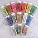 3 x Sprinkles for Cake Decorating, 4.6oz Colorful Pearl Sprinkles Mix for Ice Cream, Cupcake, Baking, Cookies, Cake Toppings (EXP 08/18/26)