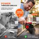 Electric Grill Brush with Water Spray System, Cordless BBQ Grill Cleaner, Rechargeable Power Scrubber for Gas, Charcoal & Pellet Grills, IPX8 Waterproof Grill Cleaning Brush with Scraper & Case