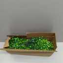 Artificial Faux Outdoor Plants for Spring Summer Decoration, 12 Bundles Fake Plastic Eucalyptus UV Resistant Look Real Fake Plants for Planter Outside Front Door Porch Patio Balcony Garden Indoor Yard