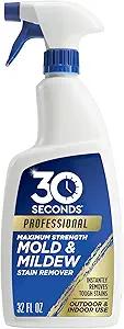 30 SECONDS Pro Mold and Mildew Stain Remover | Scrub Free | Brighter Results Instantly | Ready To Use | 32 Fl. Oz.