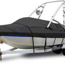 EliteShield Boat Cover for Ski & Wakeboard Tower, 600D Trailerable 22-24 ft