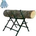Heavy Duty Firewood Sawhorse Foldable Steel Stand