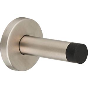 3.2" Wall-Mounted Door Stop  304 Stainless Steel, Durable Design with Rubber Tip for Noise Reduction & Wall Protection  Rust-Resistant, Easy Installation, Ideal for Home & Office