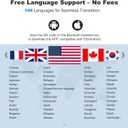 Translation Earbuds, 3-in-1 AI Language Translator Earbuds with Premium Sound, Long Battery Life, Translating Earbud with Charging Case for Business, Learning, and Travel, Modern Black