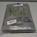 KOUFALL Charocal Dark Grey Linen Blackout Curtains for Bedroom Living Room, Textured Black Out Curtains Drapes 84 Inches Long, 2 Panels Set