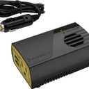 Scosche PI150M INVERT150 - 150W Car Power Inverter with Dual USB Ports - 12V DC to 110V AC Converter for Vehicles - Vehicle Outlet Plug Adapter - DC to AC Converter - Car Charger for Laptop Computer