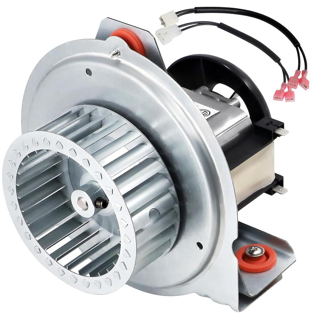 Hiorucet HC21ZE117 318984-753 Inducer Motor Assembly for Carrier Payne Bryant, Jakel J238-150-1571 Furnace Draft Inducer Blower Motor HC21ZE117-B with HC21ZE114A Motor and LA11AA005 Blower Wheel.