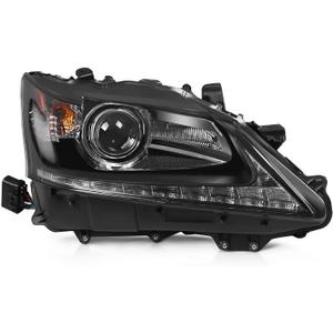 Passenger Side Xenon Headlight Compatible with 2013-2015 GS350/GS450h Headlamp w/o AFS Replaces 8114530F80 LX2503161 Right