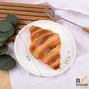 2 Pack Artificial Croissant Simulation Bread Model for Kitchen Photo