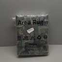 GarveeHome Forest Rugs 5x7, Beige Green Washable Area Rugs for Living Room 5x7, Botanical Low Pile Non Slip Stain Resistance Woodland Rug for Farmhouse, Bedroom, Dining Room