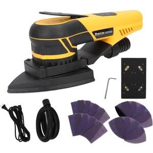 350W 3A Electric Delta Random Orbital Sander Mouse Sander with Pluggable Wire, Sanders for Woodworking, Primary Wood and Panel Processing,3MM