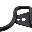 TAODAN 2PCS 5x2.8inch Black Heavy Duty Steel Garage Storage Hooks with Screws for Hanging Gardening Tool