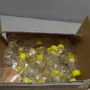 50 Pack Plastic Honey Bear Bottles Jars, 2 oz Honey Bear Cup with Lids Mini Bear Shape Empty Honey Bear Bottle Honey Containers Bulk Jam Juice Candy for Wedding Gifts Baby Shower Favors