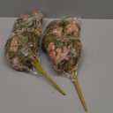 HyeFlora Bougainvillea Artificial Hanging Flowers Plants for Outdoors Winter Decoration, 2pcs Faux Bougainvillea Vines Brown Fake Flowers Realistic UV Resistant Silk Flowers for Outside Planter Yard